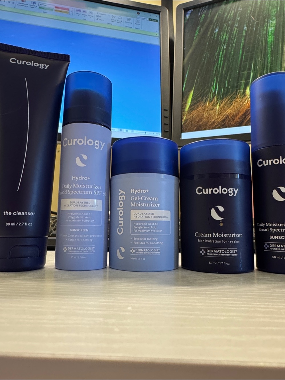 Curology Hydro+ Blue Gel-Cream Moisturizer & Cream Moisturizer Duo
